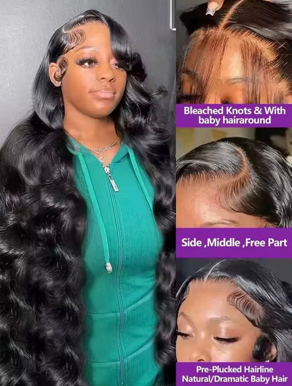 Luxury Body Wave HD Lace Glueless Wig – Natural Hairline & Beginner Friendly